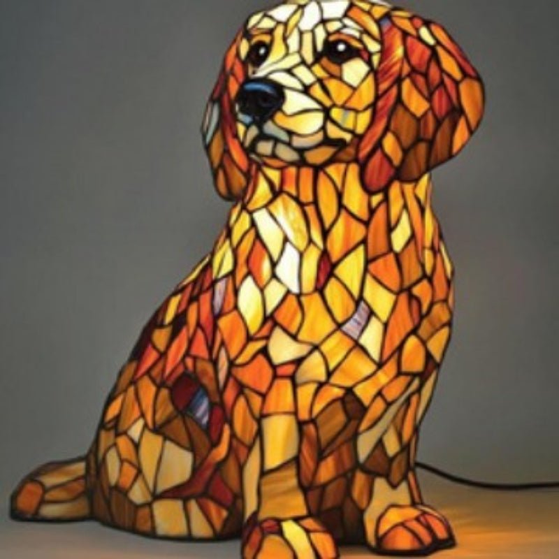 Lampka LED w kształcie zwierzęcej figurki w kontrastowych kolorach
