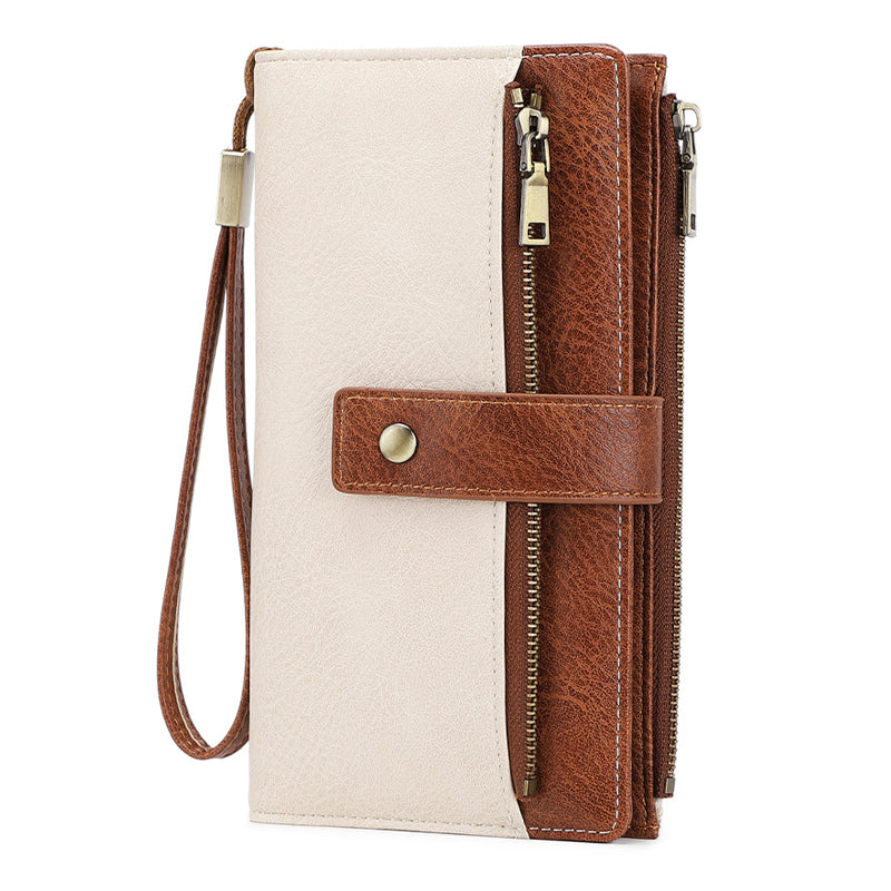 👛 Portmonetka damska w stylu retro - antykradzieżowy design