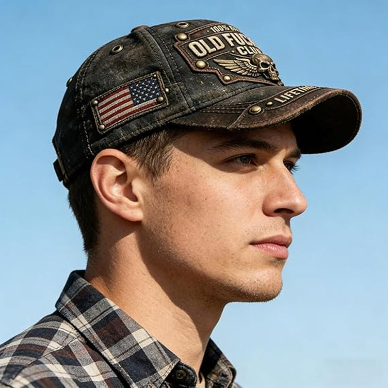 Klub starych skurwysynów – czapka z haftem punkowym