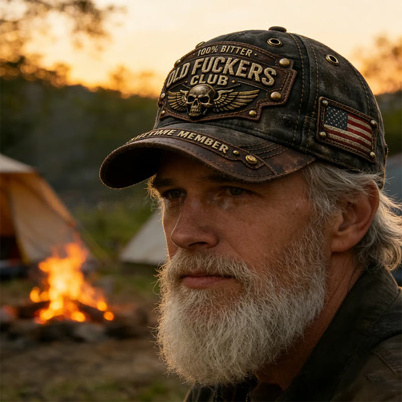 Klub starych skurwysynów – czapka z haftem punkowym