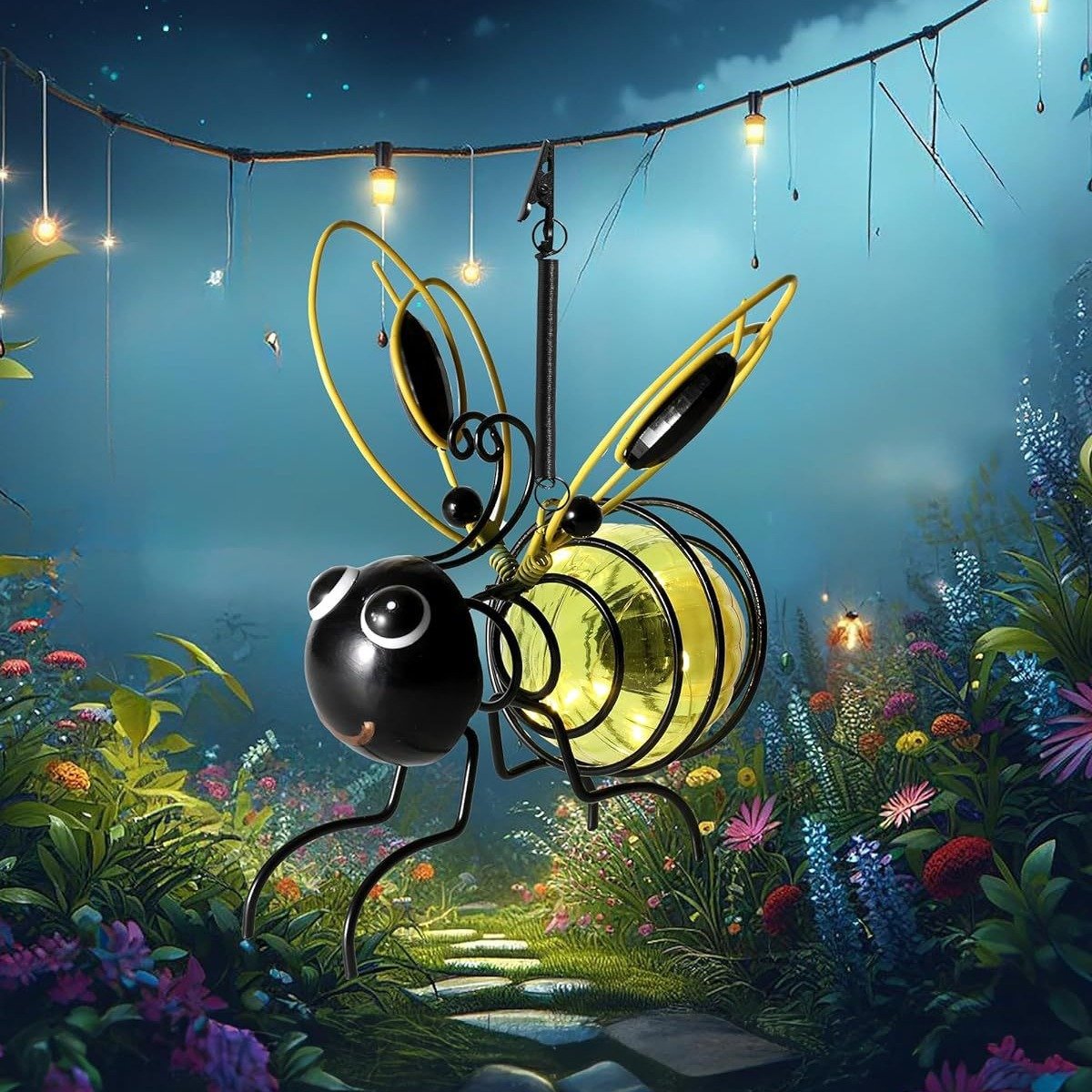 🔥 Ostatni dzień promocji 🐝 Solarna lampa wisząca na owady