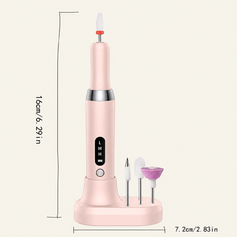 💅🔋 Bezprzewodowy manicure elektryczny z podstawką ładującą – ciesz się profesjonalnym manicure w domu! | Przenośny, akumulatorowy, gotowy do użycia w każdej chwili ✨