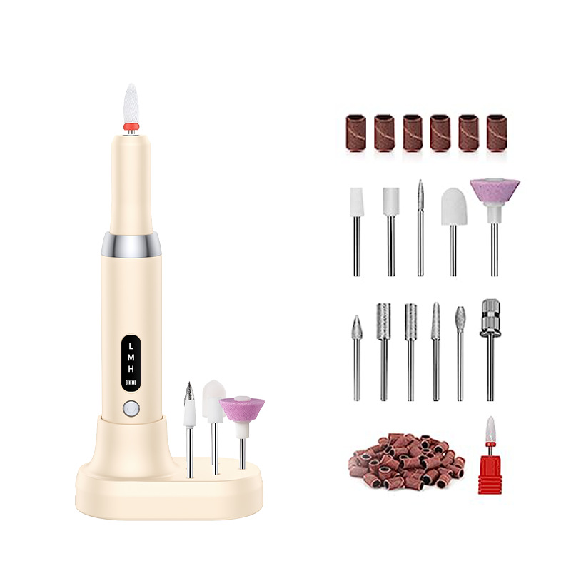 💅🔋 Bezprzewodowy manicure elektryczny z podstawką ładującą – ciesz się profesjonalnym manicure w domu! | Przenośny, akumulatorowy, gotowy do użycia w każdej chwili ✨