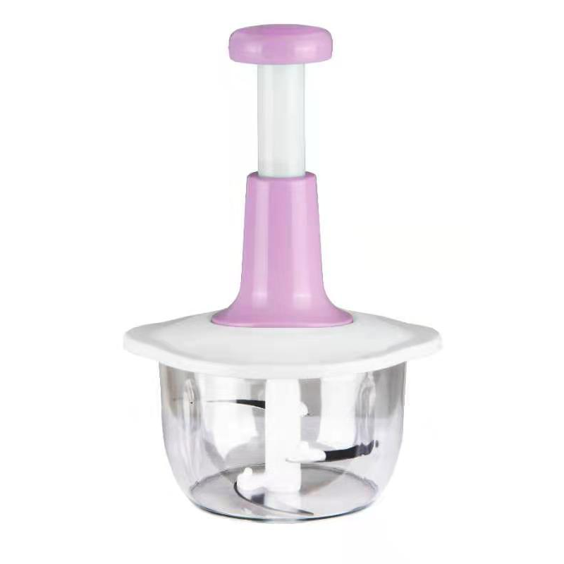 Wystarczy nacisnąć uchwyt, aby rozdrobnić składniki – bez prądu, samodzielnie kontrolujesz stopień rozdrobnienia – Ręczny rozdrabniacz do żywności – Na pobranie! 💪